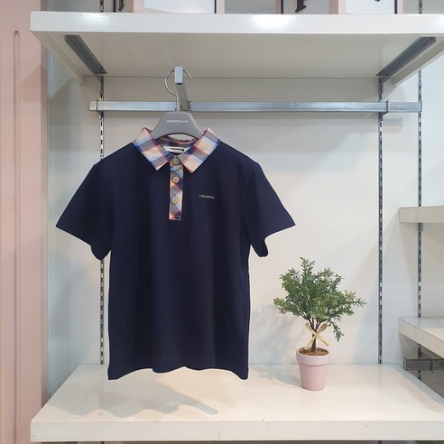 레노마키즈 남아 시그니쳐 카라 티셔츠 남아 반팔 카라 티셔츠 여름 카라티 r232