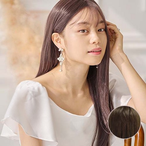 가발매니아 루나 61cm 수제통가발 프론트레이스(프리미엄 G사), 밀키모카브라운