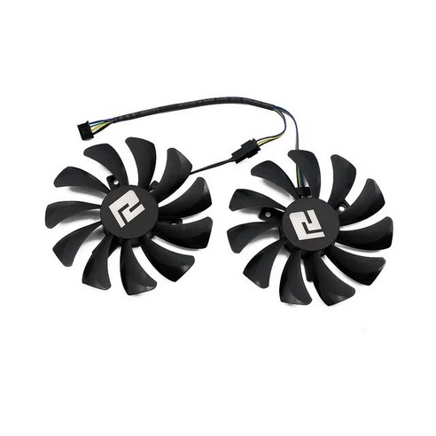 RX6600XT 파워컬러 RX 5700 5500 5600 XT 그래픽 카드 팬 6600 파이터 냉각 DIY 85mm 6700XT 6600XT, 1.DIY Fan