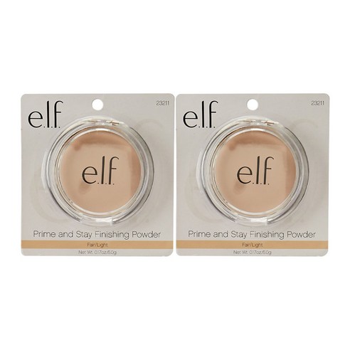 elf 프라임 앤 스테이 피니싱 파우더 5.0g, Fair/Light, 2개