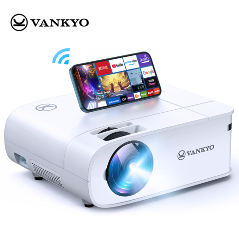 VANKYO Leisure 480W 무선미러링 빔프로젝터 1080P Full HD 무선미러링 품질보증 1년 아마존 판매1위 브랜드