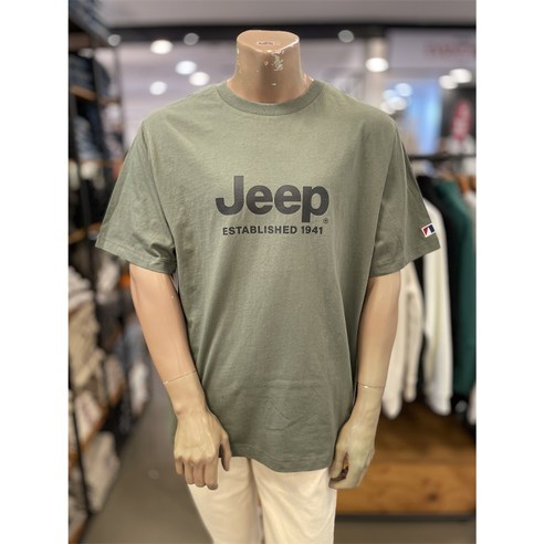 지프 Jeep 남여공용 ESTA 빅로고 반팔티셔츠 중계점 스투시반팔 지프 Jeep 남여공용 ESTA 빅로고 반팔티셔츠 중계점 스투시반팔