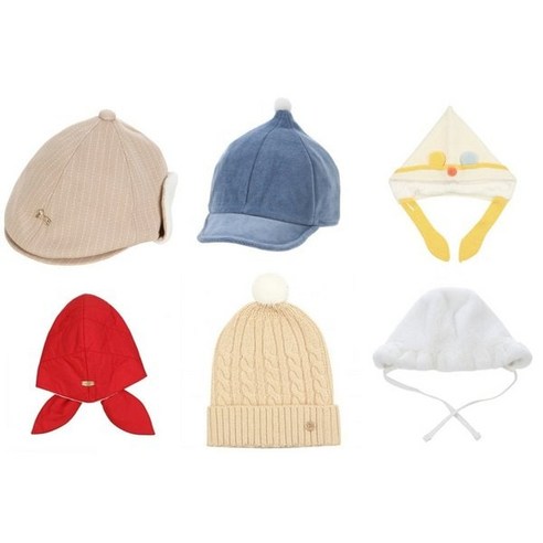 겨울철 유아 보온의 완성, 에뜨와 유아 겨울 모자 6종 택일!