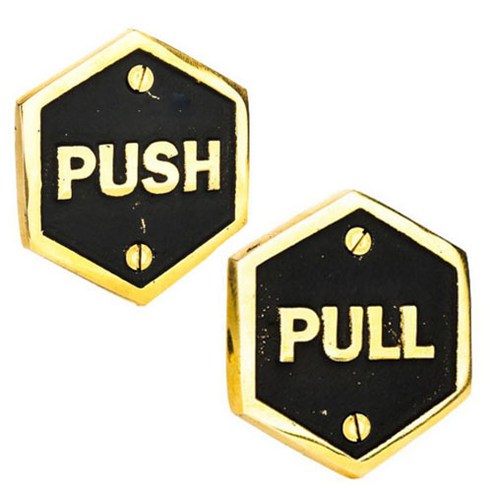 주물 황동 도어사인 PUSH PULL 미세요 당기세요 푸시 풀