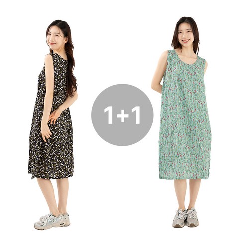 시크나인 아사면 꽃무늬 원피스: 꿈결처럼 포근한 휴식을 선사하는 홈웨어 아사면원피스