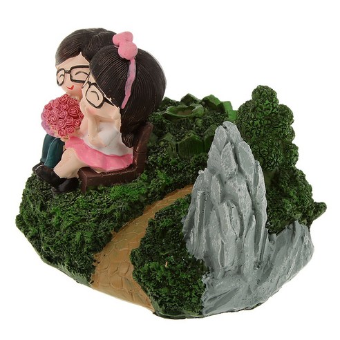 만화 로맨틱 연인 미니어처 풍경 분재 마이크로 조경 장식