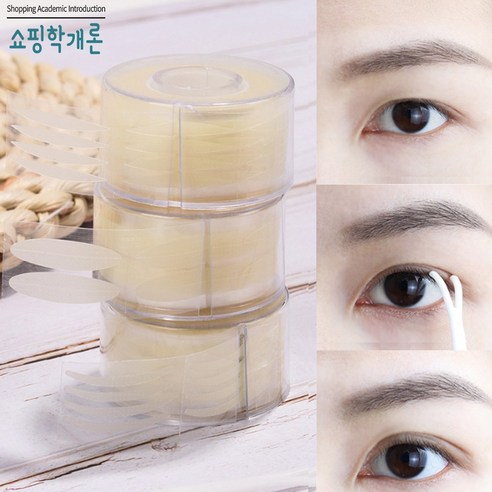 쇼핑학개론 티안나는 쌍커풀 테이프 600매 Y봉세트 반투명 무광, 1개, 얇은타입