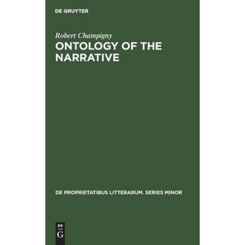 (영문도서) Ontology of the narrative Hardcover, Walter de Gruyter, English, 9783110990980