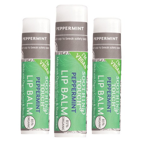 수딩터치 립밤 7g, 3개, Peppermint