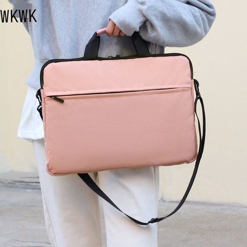 WKWK .인치 노트북 가방, 10.2, 핑크(숄더 스트랩 포함)