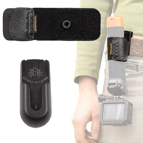 SPIDER HOLSTER - SpiderMonkey Belt Holster Clip an 스파이더 홀스터 - 액션 카메라 그립용 SpiderMonkey 벨트 홀스터 클립 및 탄성, 1개