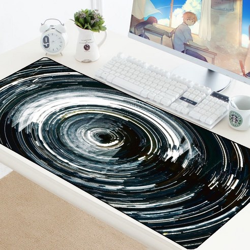 YJQ 기하학적 미끄럼 방지 XL 마우스 패드 900x400mm 마우스 패드 사용자 정의 DIY 게임 대형 잠금 가장자리 속도 마우스 패드 고무 컴퓨터 책상 매트, DBX-330_600x300 mm
