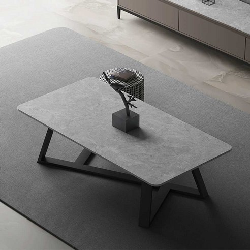대리석 테이블 탁자 커피 원형 유아인 뭉게구름 임스테이블 사각, 아르마니그레이 130x70x40