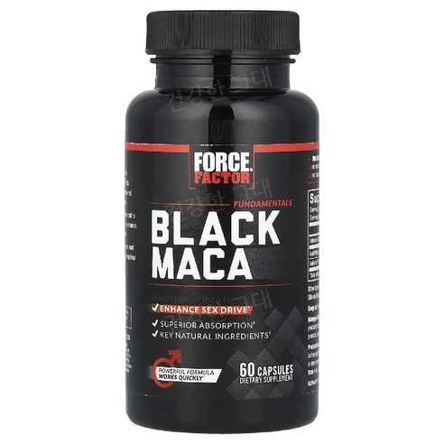 포스팩터 Force Factor 블랙마카 1000mg 셀레늄 함유, 1개, 90정 캡틴포스검정