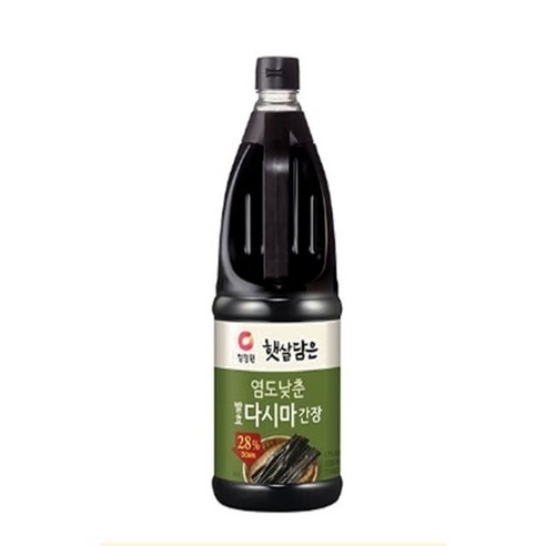 청정원 햇살담은 염도낮춘 발효다시마 간장, 1.7L, 1개