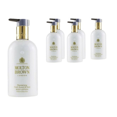 몰튼브라운 메스머라이징 아우드 어코드 & 골드 바디 로션, 6개, 300ml