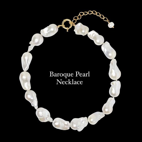 AAA 바로크진주 목걸이 Baroque Pearl Necklace Silver 925