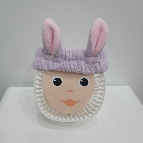 지엠알 극세사 귀여운 토끼 세안밴드, 1개, 다재다능퍼플