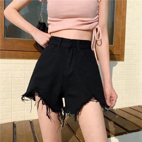 KORELAN 디스트로이드 데님 반바지