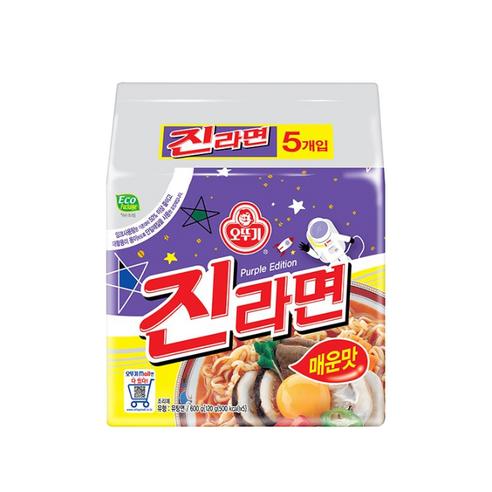   오뚜기 진라면 매운맛 120g 빠른배송, 10개