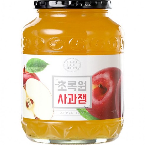 맛있는 초록원 사과잼 1kg[음료], 1개, 1g