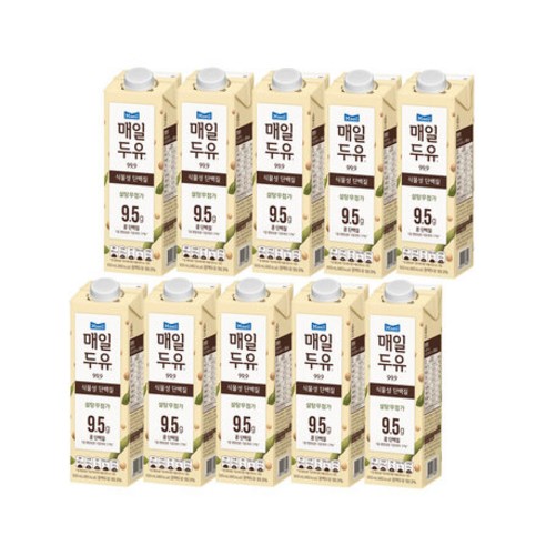 매일유업 매일두유 99.9 950ml 10팩 식물성단백질, 상세페이지 참조, 10개