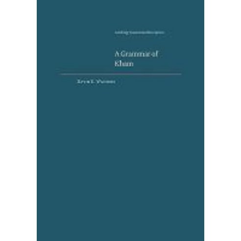 A Grammar of Kham, Cambridge University Press