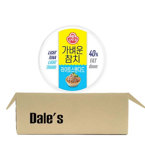 데일즈기획 오뚜기 가벼운 참치 라이트 스탠다드, 135g, 3개