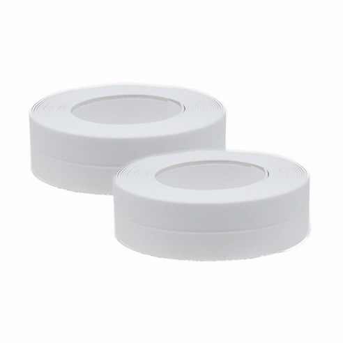 실리콘 곰팡이 방지테이프 싱크대 창문 창틀 화이트 22mm (3.2m), 2개