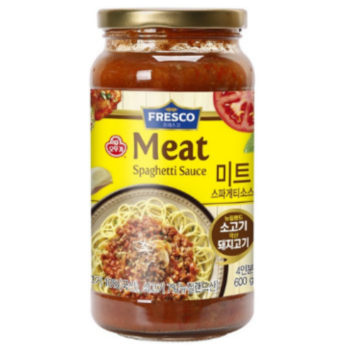 오뚜기 프레스코 토마토 스파게티소스, 600g, 1개