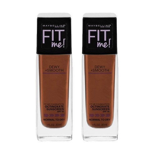 메이블린 핏 미! 듀이+ 스무스 파운데이션 30ml, Mocha, 2개