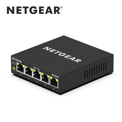 넷기어 NETGEAR GS305E 5포트 기가비트 네트워크 인터넷 스위칭 허브 웹관리형 랜허브 스위치 스위칭허브