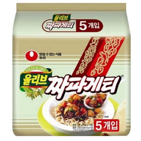 올리브 짜파게티, 참드림 쌀 농심 올리브 짜파게티, 5개입 식품