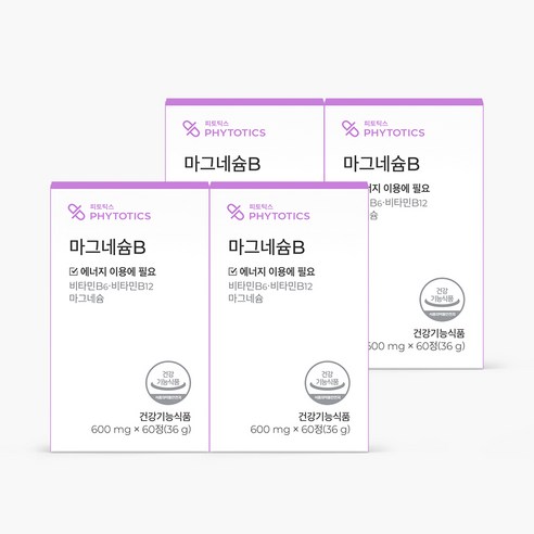 피토틱스 마그네슘B, 1개, 600mg x 60정, 60정