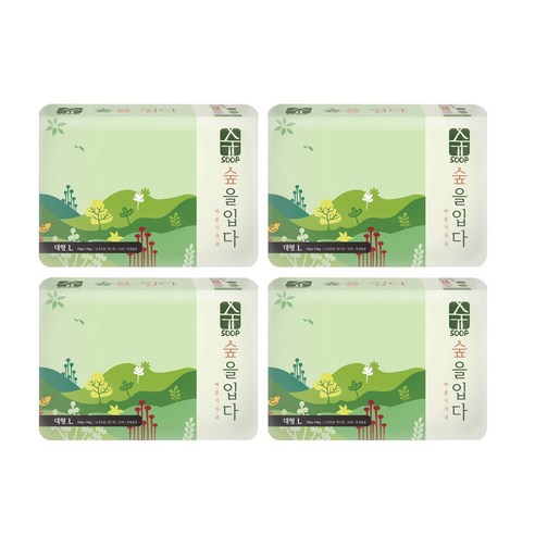 숲 SOOP 기저귀 밴드(대형) 4팩 (104매) 기저귀