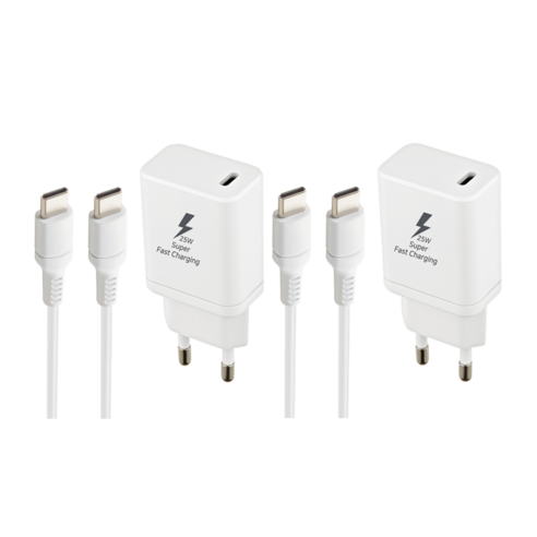 지파워 초고속 25W PD3.0 or PPS 충전기 갤럭시전기종 및 아이폰15 호환 CtoC케이블 포함 1.5M 100W용, 화이트, 2개