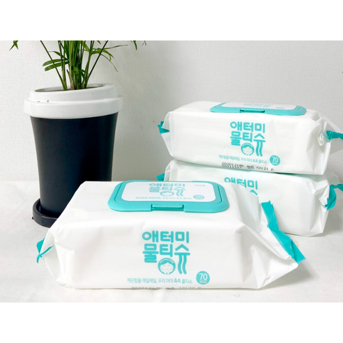 애터미 물티슈 8개입 패키지, 70매, 65g 
물티슈