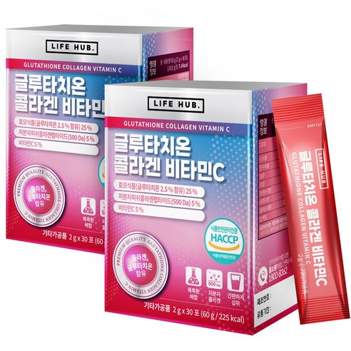 여에스더글루타치온 라이프허브 글루타치온 콜라겐 비타민C 분말 스틱, 3개, 60g Best Top3