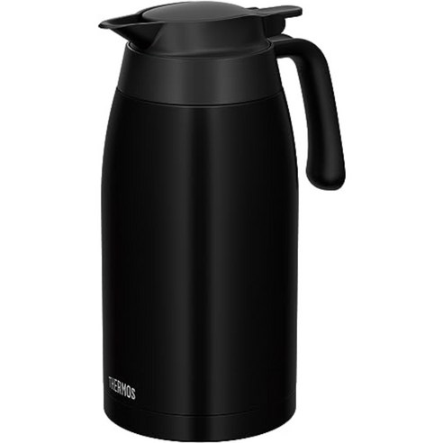 써모스 스테인리스 주전자 1L 보온 보냉 탁상 테이블 포트 대용량, 1개, 크림, 1.5Lml