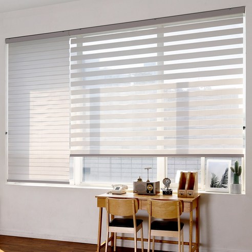 창안애 내츄럴 콤비블라인드 롤스크린, 화이트