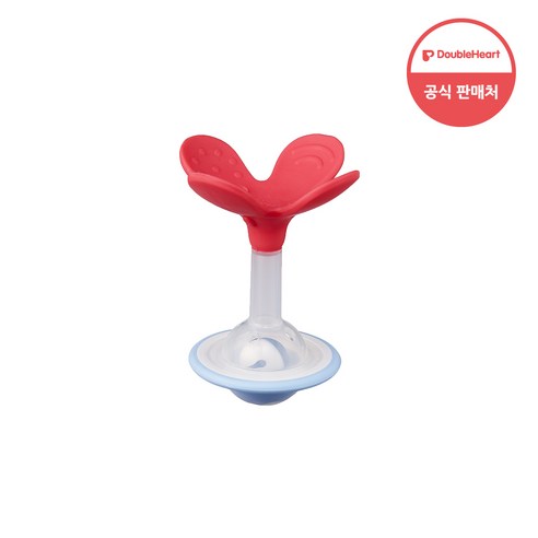더블하트 먼치티서 치발기, 노꼭지, 피치클로버, 1개