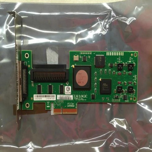 컴퓨터부품 LSI 로직 SCSI LVD/SE 컨트롤러 PCI Express x4 LSI20320IE 439946-001 테스트 완료, 한개옵션0 scsi카드 Best Top5