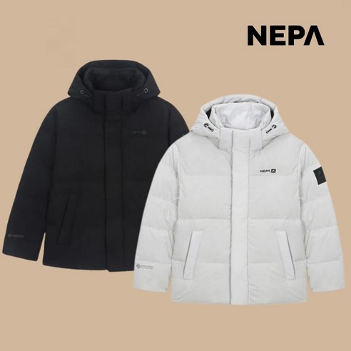 겨울 추위에도 스타일을 놓치지 않는 선택, 네파 기능성 구스 다운 숏패딩 네파