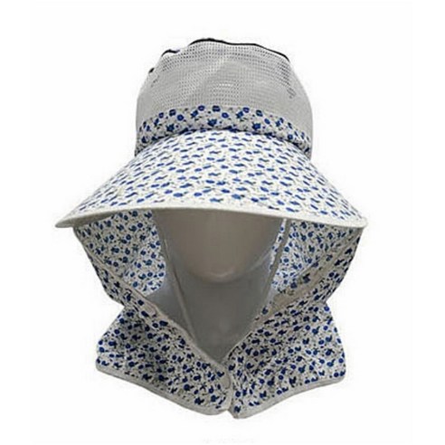 TOPNSHINY 야외작업용 자외선 차단 꽃무늬 햇빛가리개 모자