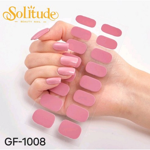 Solitude 32P 젤 네일 스트립, 젤 연분홍, 1개