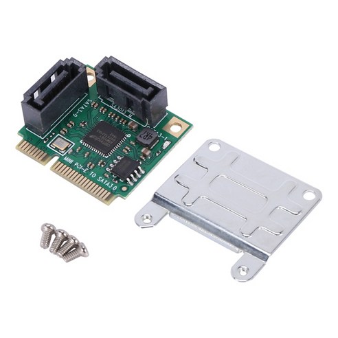 Xzante Ssu Mini Pci-E-Sata3.0 확장 카드 Pci-E-Sata3 인터페이스 Ssd 하드 디스크, 검정 & 녹색