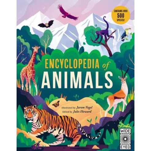 (영문도서) Encyclopedia of Animals: Contains 300 Species! Hardcover, Wide Eyed Editions, English, 9781786034625