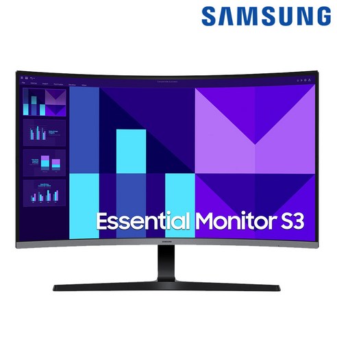 삼성전자 에센셜 커브드 모니터 S39GD 곡면 1800R 주사율 100Hz