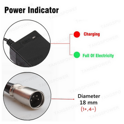 리튬 이온 배터리 팩 충전기 54.6V 2A 13S 48V 커넥터 포함 전동 공구 고속 충전, 10 4-Pin XLR, 03 AU 휠체어/휠체어용품