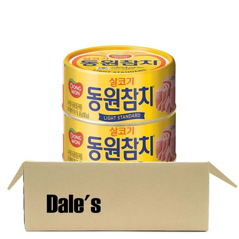 데일즈기획 동원 살코기 라이트스탠다드 참치, 85g, 2개